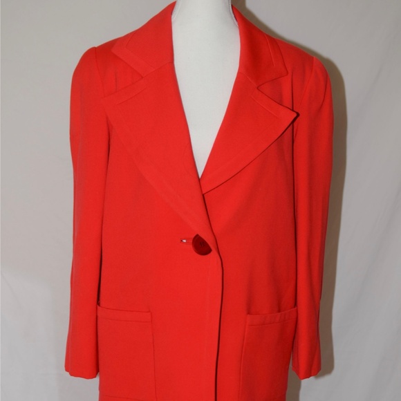David Hayes I MAGNIN Red Pant Suit - Picture 8 of 8